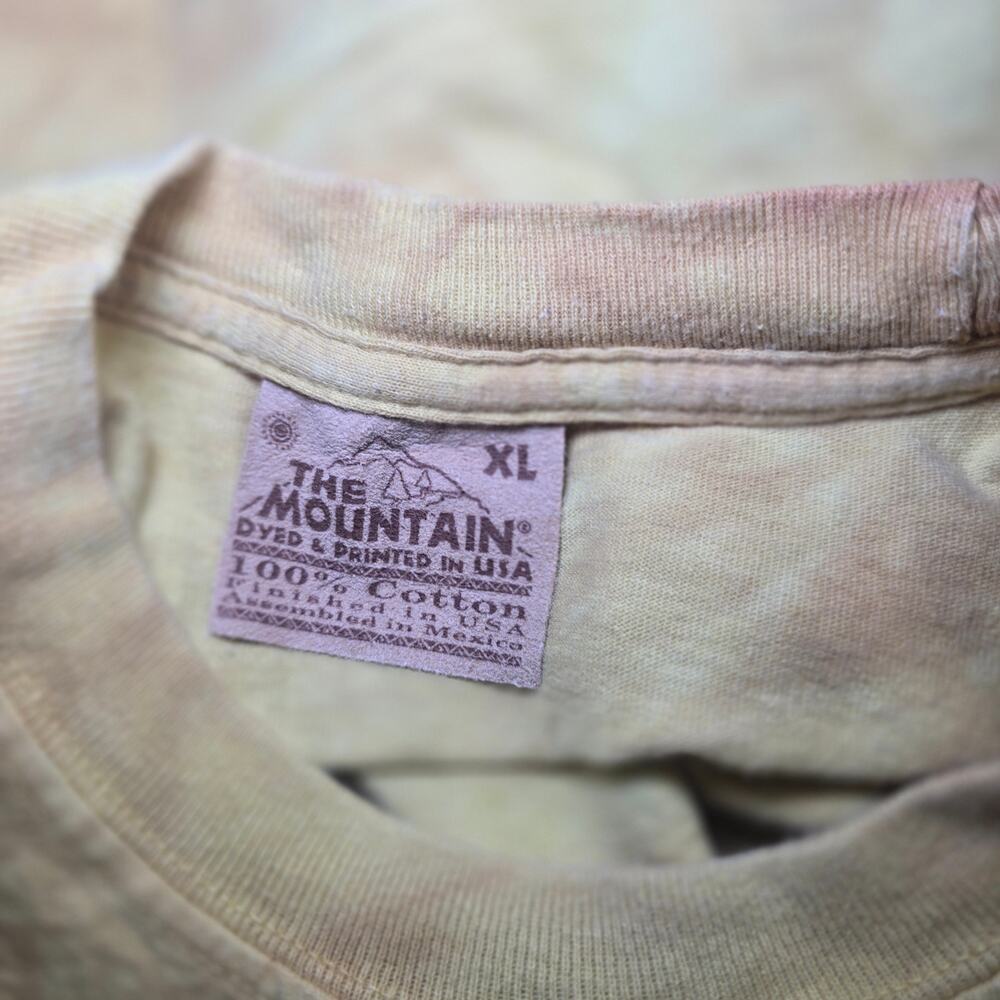 Vintage The Mountain Asian Angel Graphic TShirt XL Tie Dye Winged Goddess Y2K 90 - Picture 5 of 5